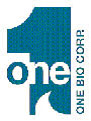 ( ONE BIO CORP. LOGO)