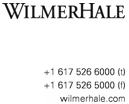 (WILMERHALE LETTERHEAD)