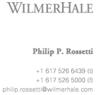 (WILMERHALE LETTERHEAD)