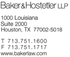 (BAKER AND HOSTETLER LLP LETTERHEAD)