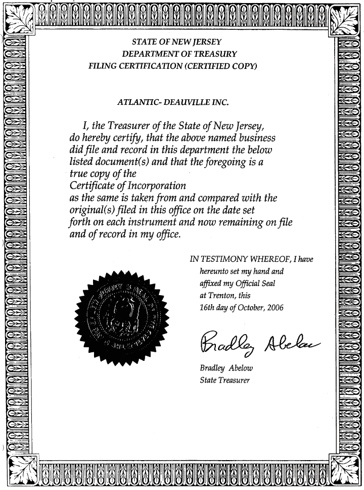 (CERTIFICATE)