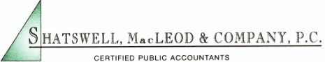 (SHATSWELL, MacLEOD & COMPANY, P.C. LOGO)