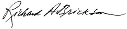 Richard A. Brickson Signature