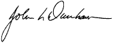 John L. Dunham Signature