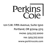 (PERKINS COIE LETTERHEAD)