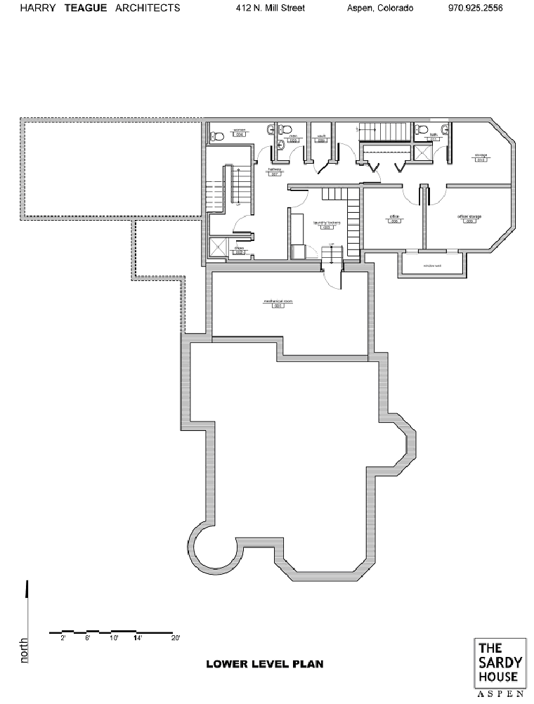 (LOWER LEVEL PLAN)